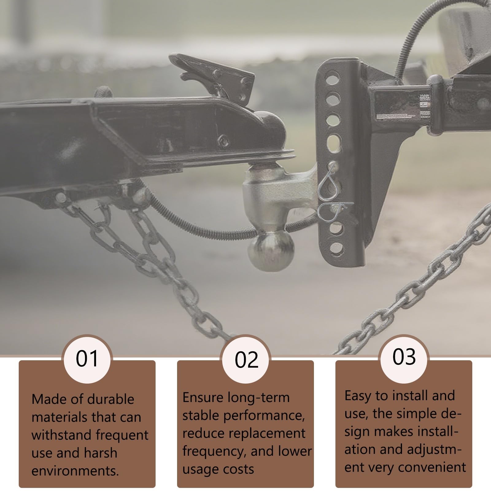 34853 Towing Spring Clips, 3-Pack for Reliable Control.