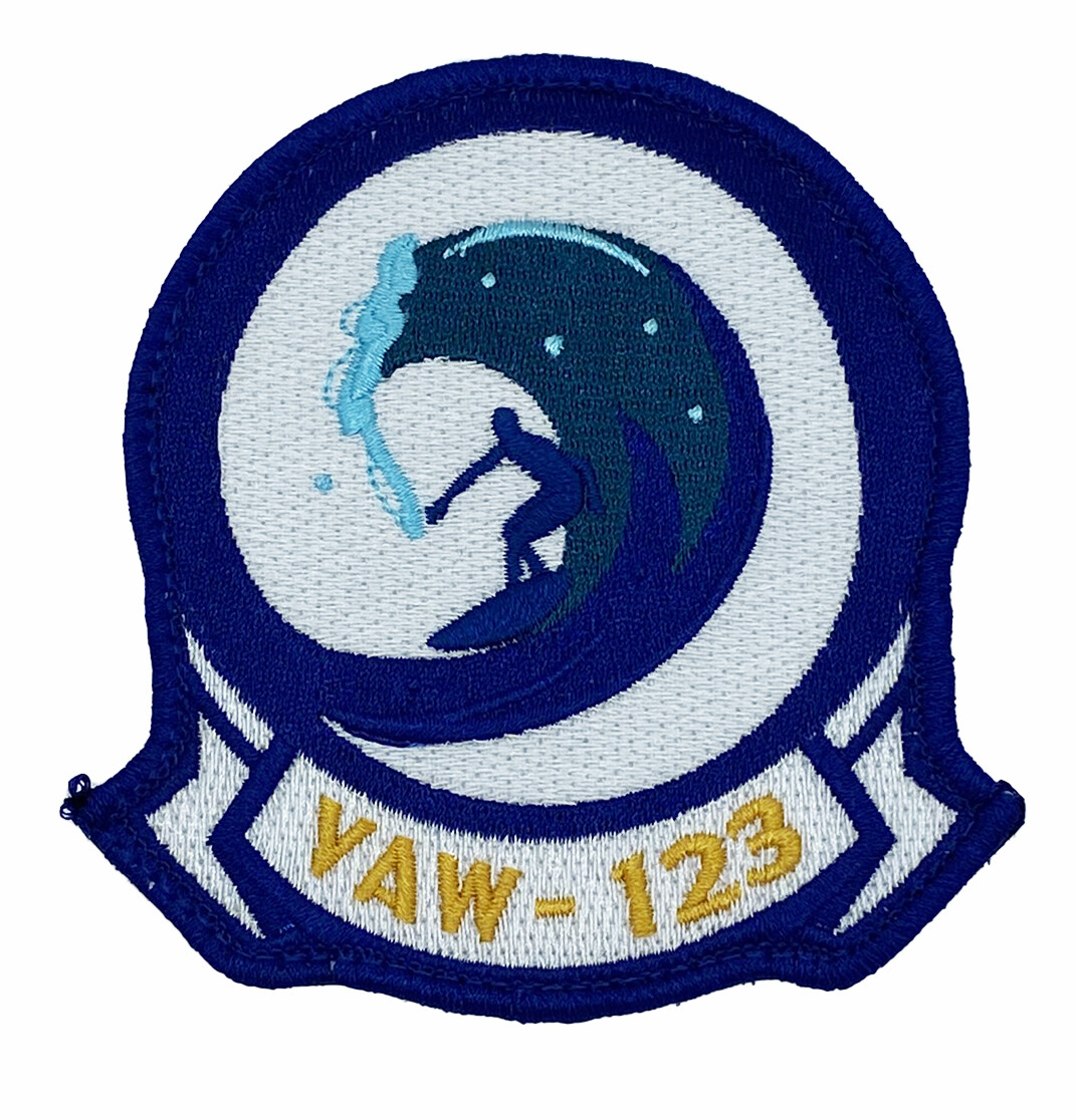 VAW-123 ScrewTops Surfer Patch – With Hook and Loop, 4"