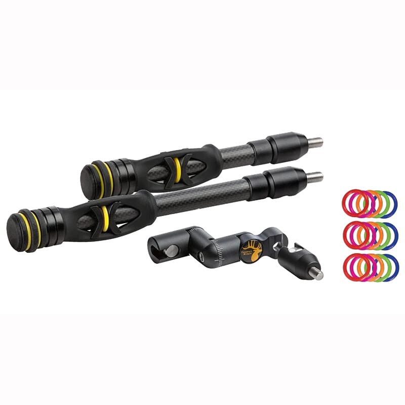 Trophy Ridge Hitman Combo 6" & 8" Black Bow Stabilizer (AS1986): NEW, Free Ship