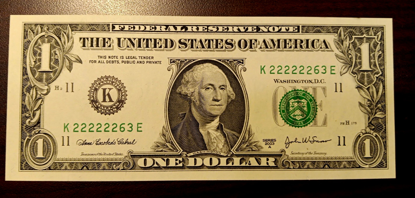 1963 U.S Mint Proof Set, 2003A Near Solid 2's, 2003A Near Solid 4,s Uncirculated