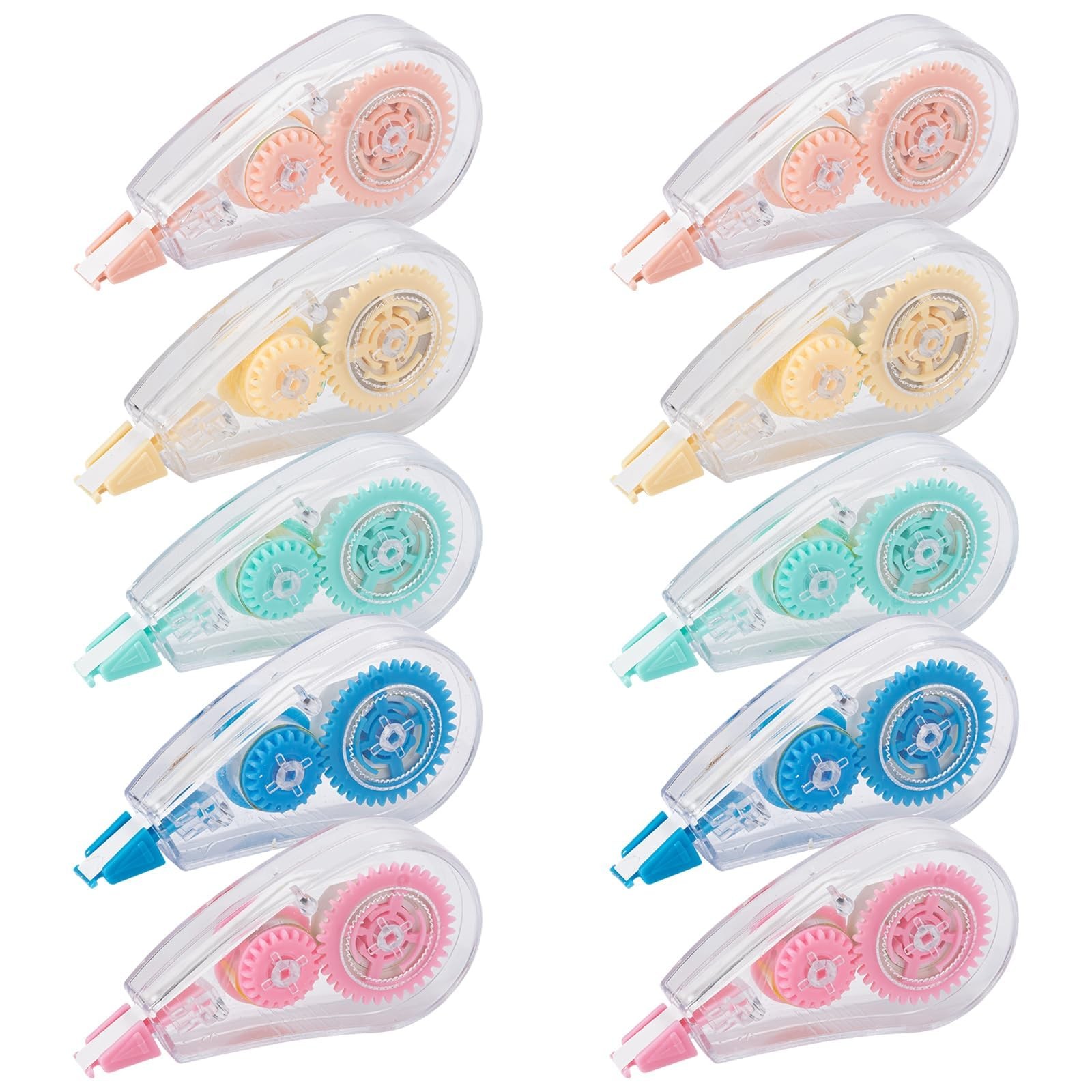 Huiruso 10 Pack White Out Correction Pink Or Blue Yellow Red Green