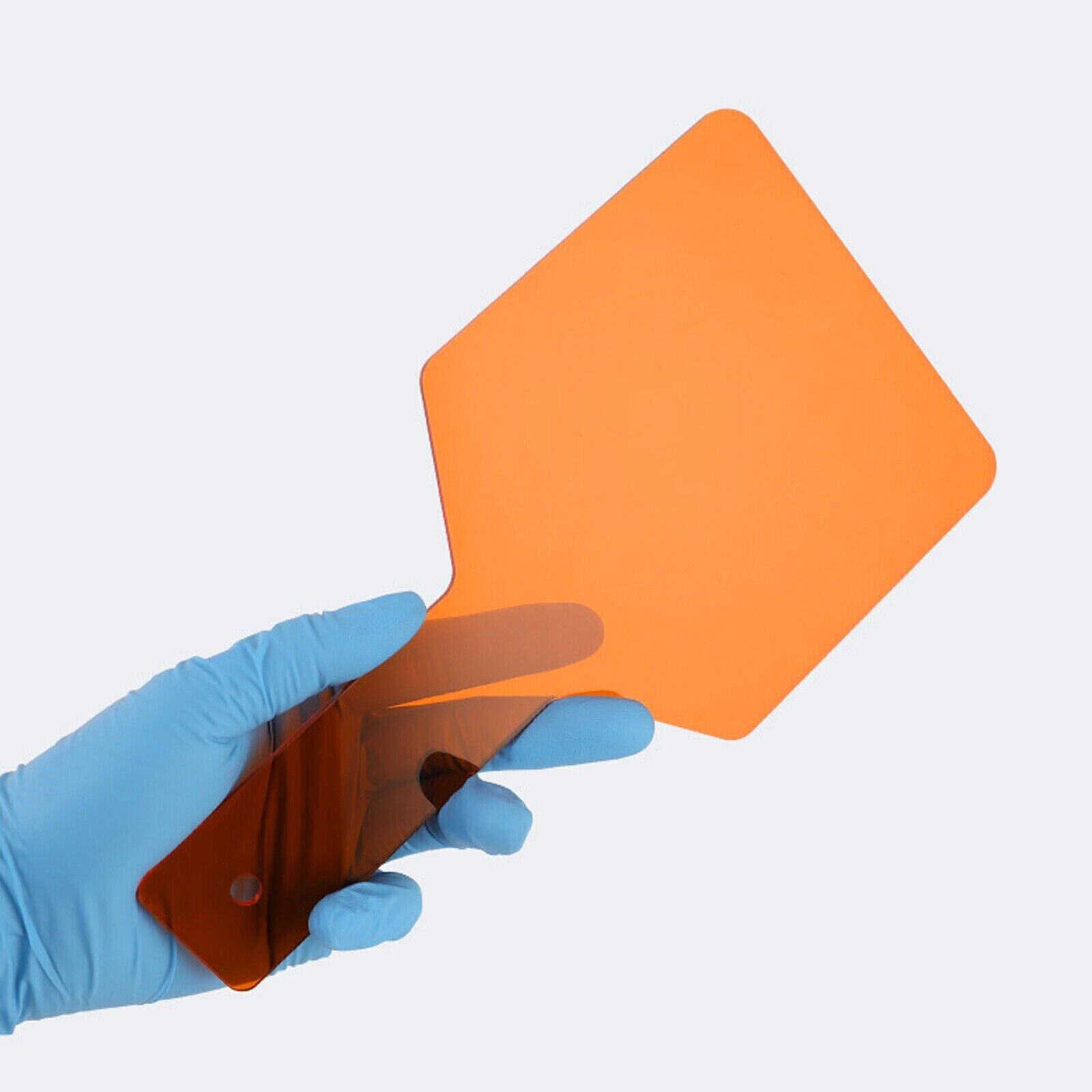 Dental Protective Curing Shield Hand-Held Visible Light Filter Paddle Orange Kit