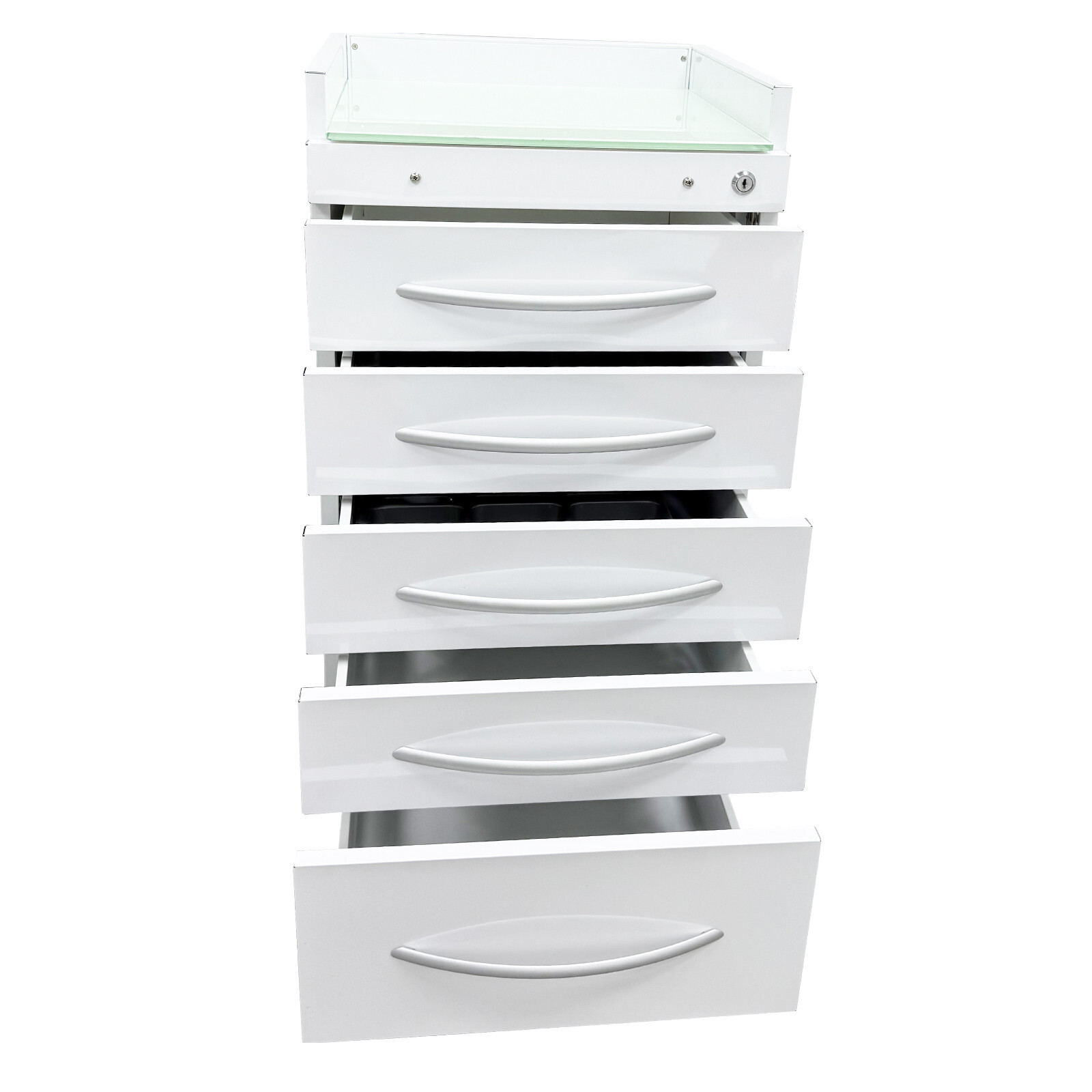 5 Drawer Dental Storage Cabinet 17.7x15.7x31.5IN Assistant's Mobile Cabinet