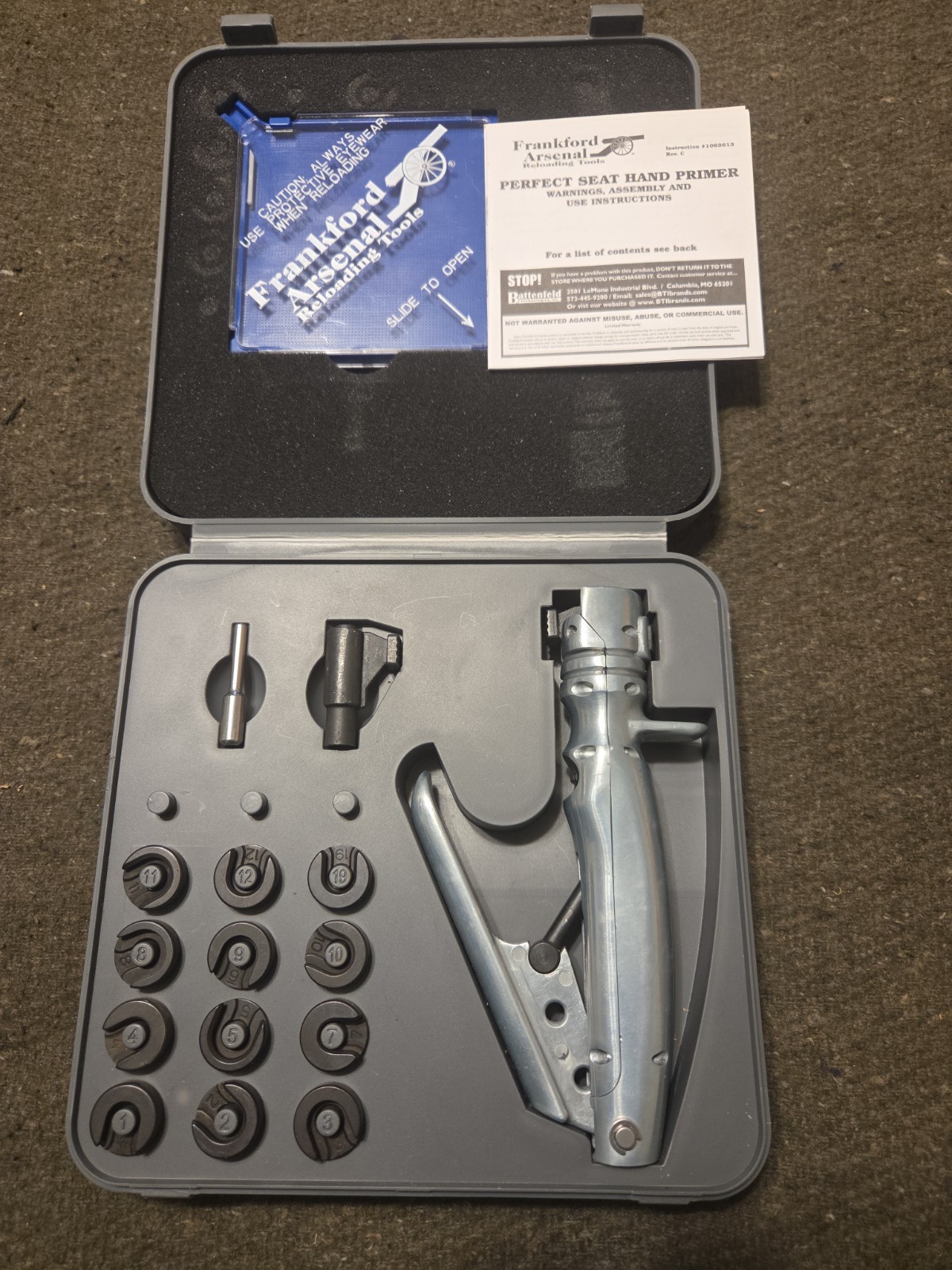Frankford Arsenal Platinum Series Perfect Seat Hand Primer Seating Tool w/ Case