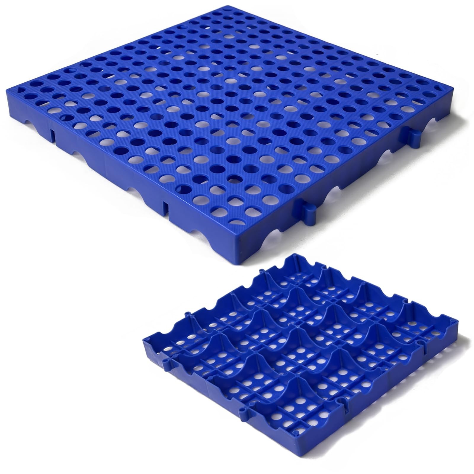 Plastic Pallets, Pallets for Basement Storage, Nestable Blue