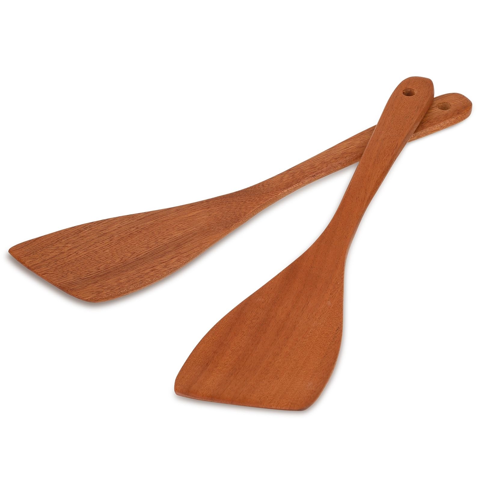 Wooden Spatula For Cooking 12.8 Inches Flat Wooden Spatula For Non Stick Cookwar