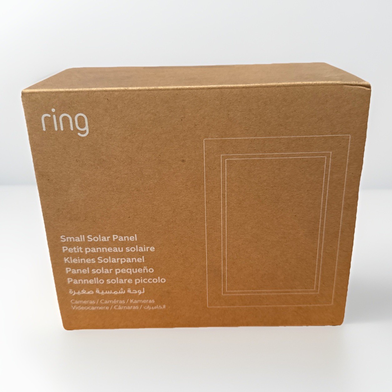 RING SMALL SOLAR PANEL FOR RING CAMERAS USB-C Brand New White