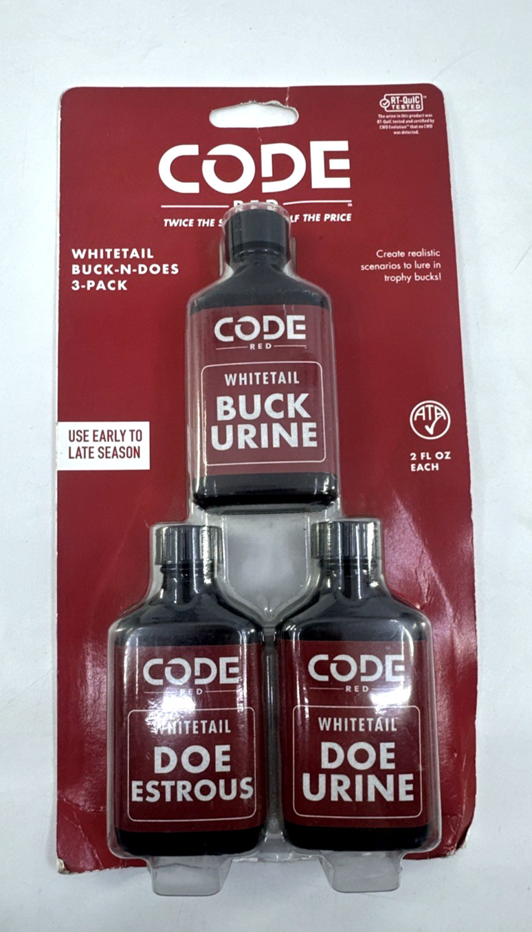 Code Red Deer Lure Bucks-n- Does Triple Pack 2fl Oz/ea - OA1326 HUNTING