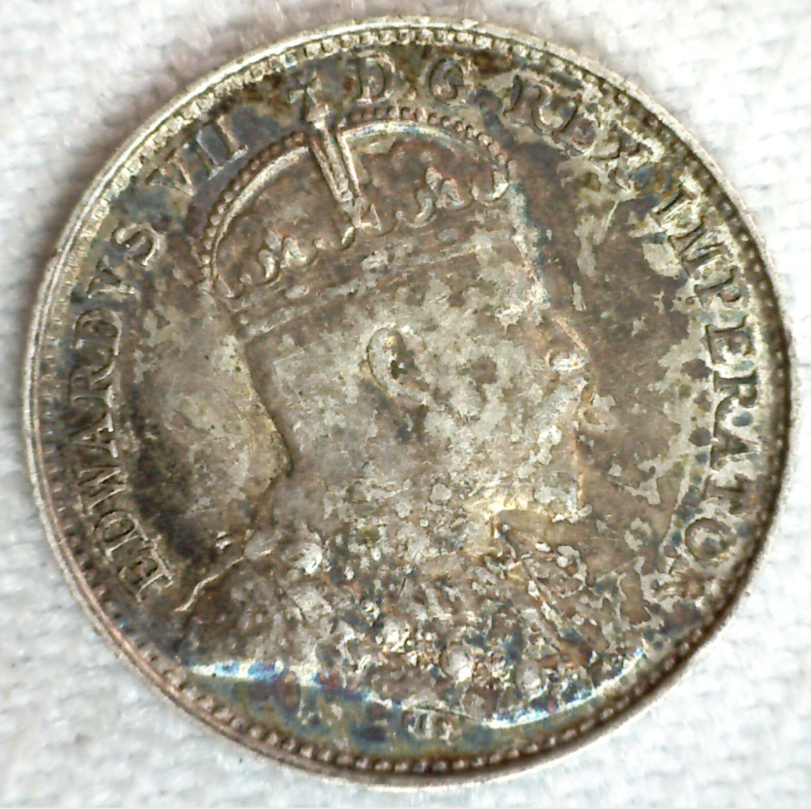 1903 Canada Silver Five Cent Coin 5c Canadian Extra Fine Circulated Edward VII