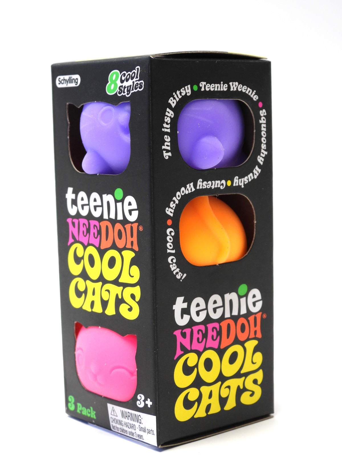 NeeDoh TEENIE COOL CATS Nee Doh Stress Ball Squeeze Stress Fidget Toy FAST SHIP