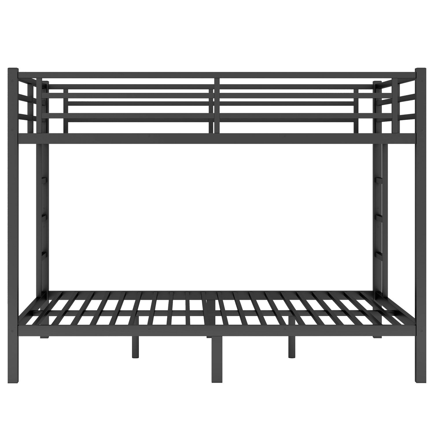 Queen over Queen Heavy Duty Metal Bunk Bed Frame with Ladder for Adults Teens