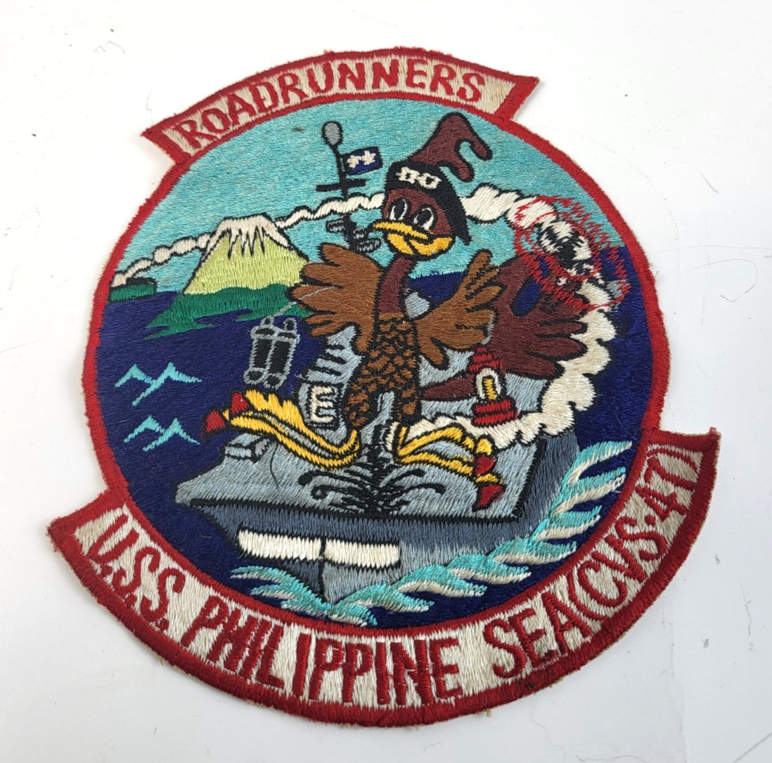 1950's Large CVS-47 USS Philippine Sea Patch Roadrunners