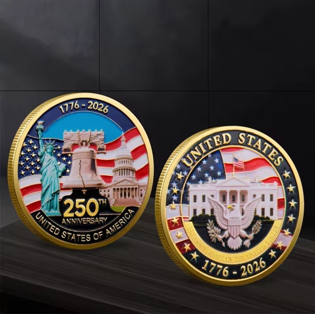 United States 250 Anniversary Challenge Coin Commemorative Collectible H 1-pc
