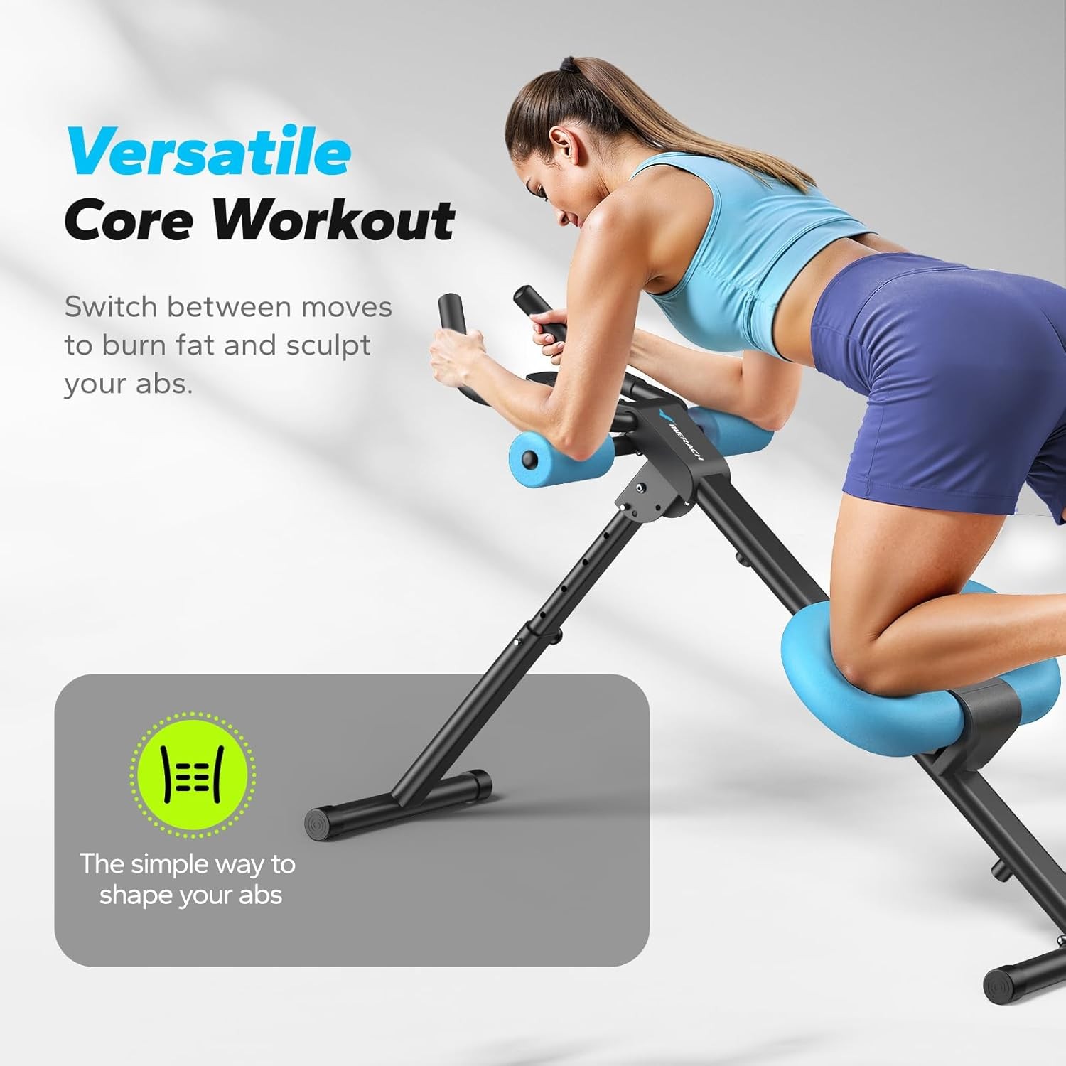 Ab Machine, Ab Workout Equipment, Adjustable Ab Trainer Machine for Abs Workout