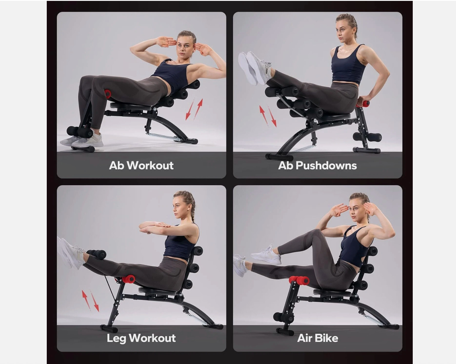 MERACH Ab Machine, Stomach Workout Equipment with Adjustable Length, Abdominal W