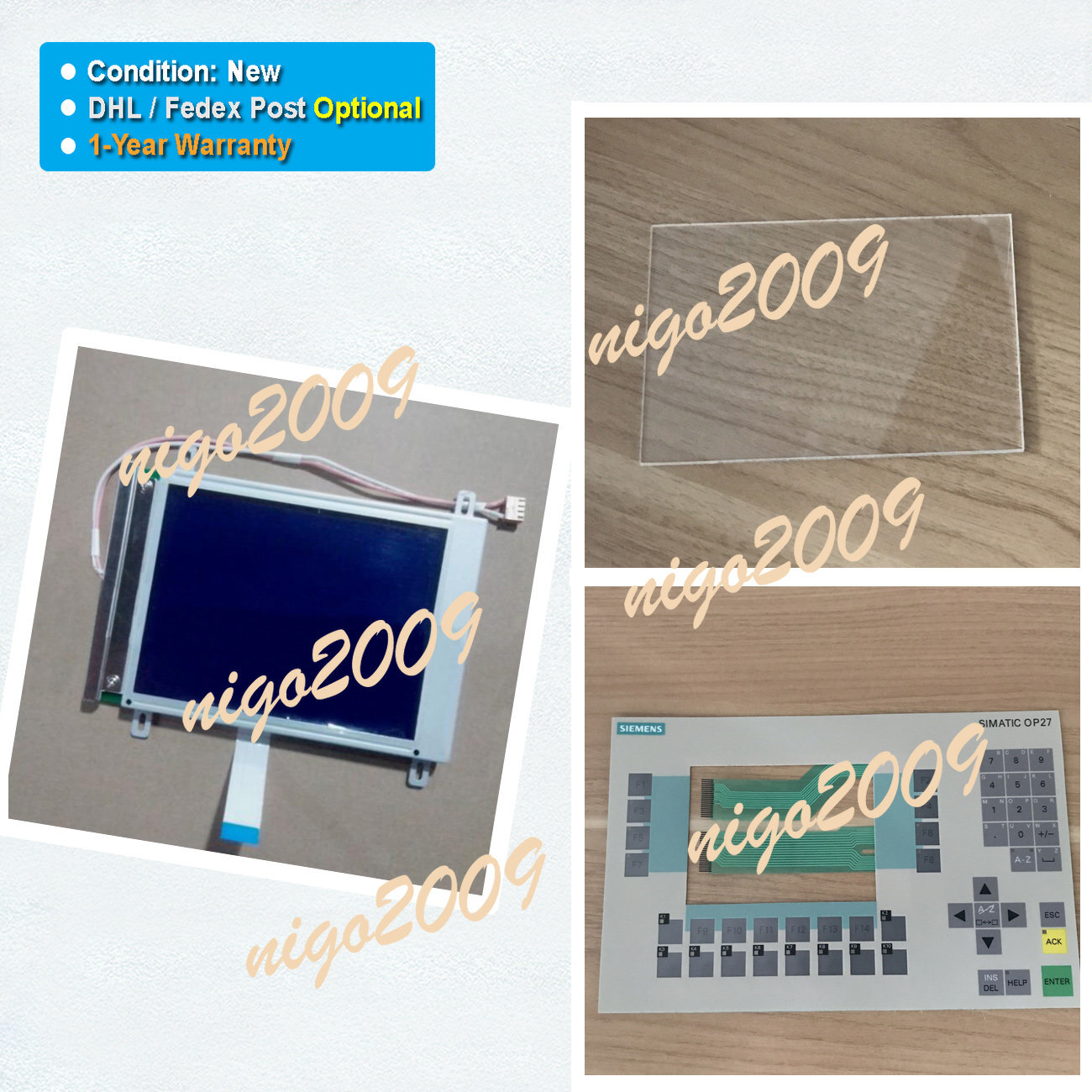 Fit for SIMATIC OP27 Color 6AV3627-1LK00-0AX0 LCD Display Glass Panel Membrane