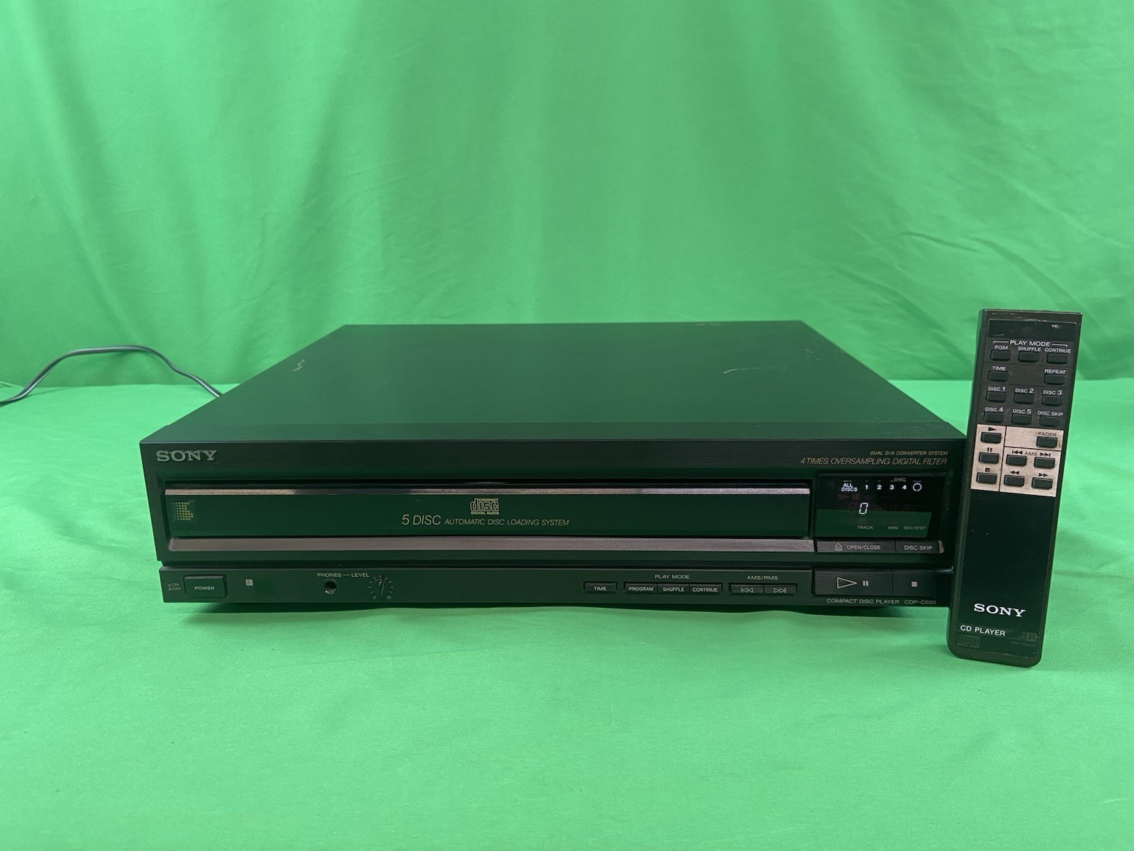 Sony CDP-CE500 5 Disc CD Changer/Player