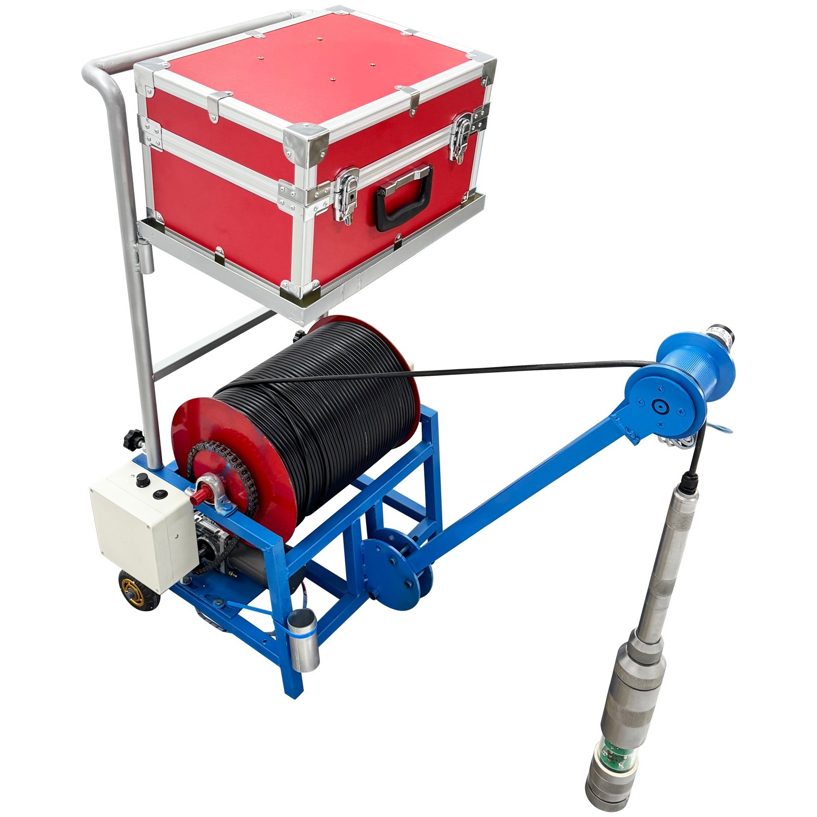 360 Rotating Drilling Camera 300M Deep Well Detector Underground Imaging 220V