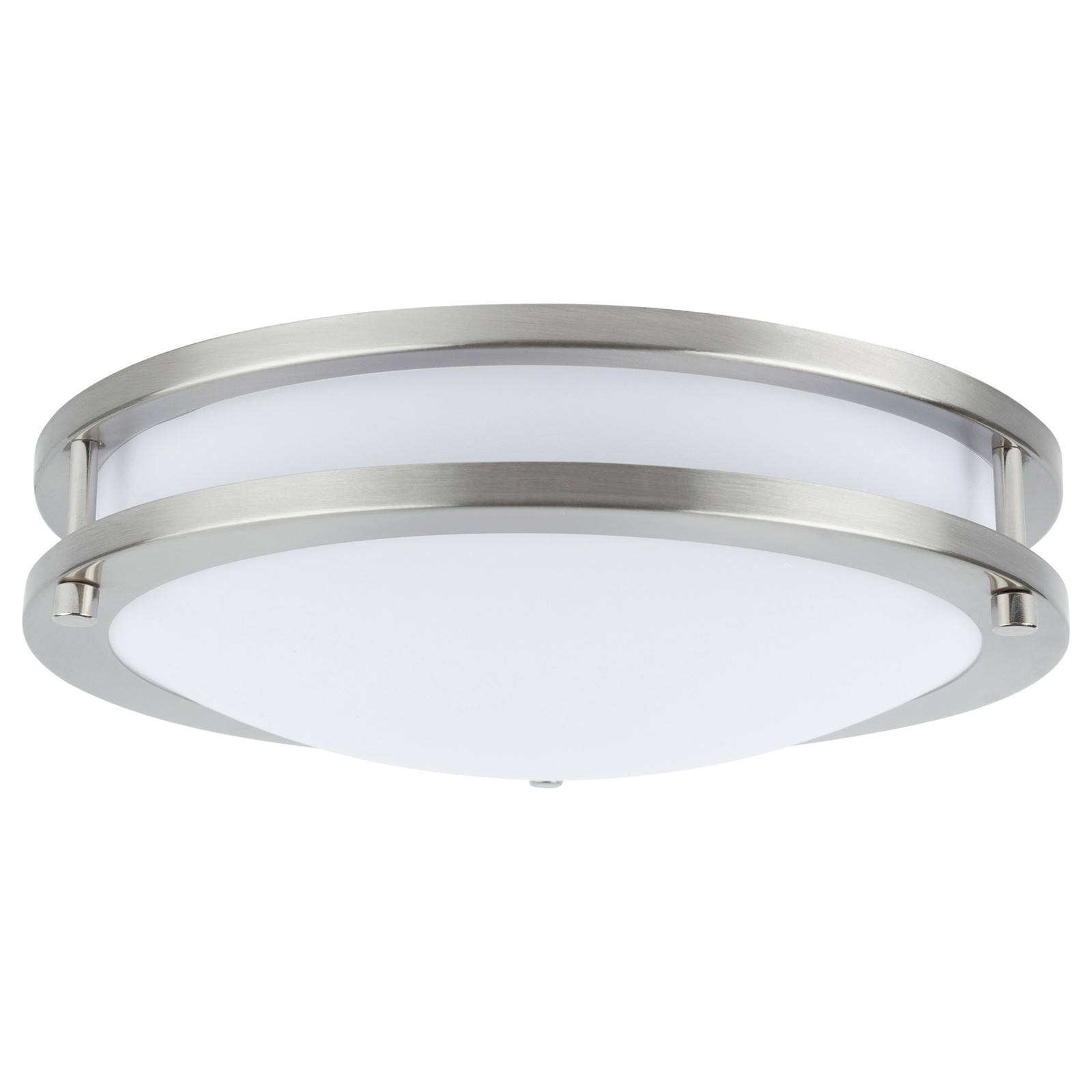 Flush Mount Ceiling Light Fixture, 21W, 5CCT, 14 Inch Brushed Nickel