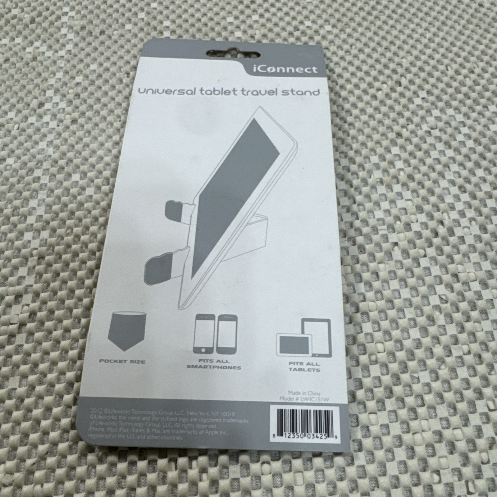 IConnect Universal Tablet Travel Stand - Silver