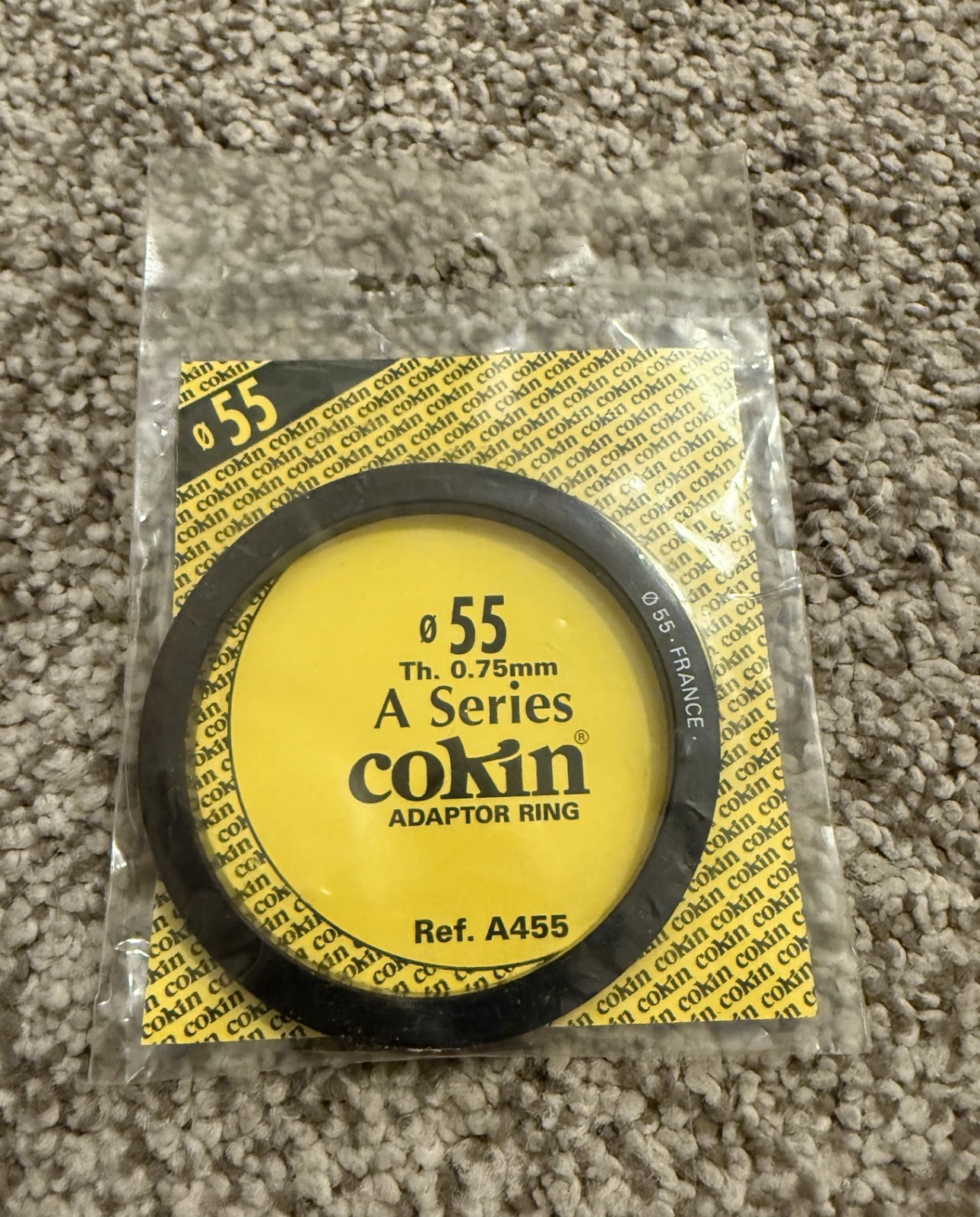 Genuine Cokin A Series 55mm Adapter Ring A455 France Made Thread to A System