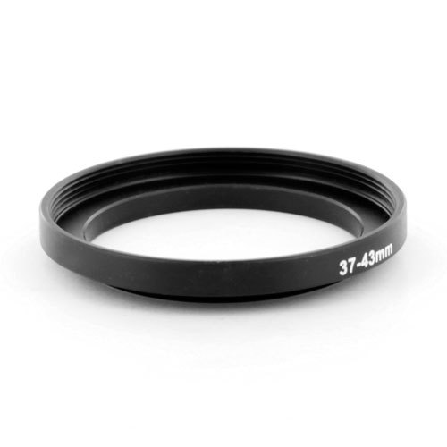 Step-up adapter ring 37-43 37mm-43mm Black Metal NEW for Camera, from US Seller!