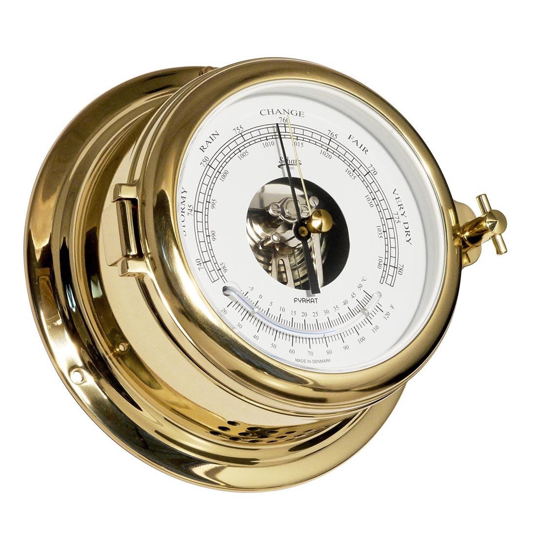 Barometer Thermometer Brass Midi 450BT 155mm x 68mm