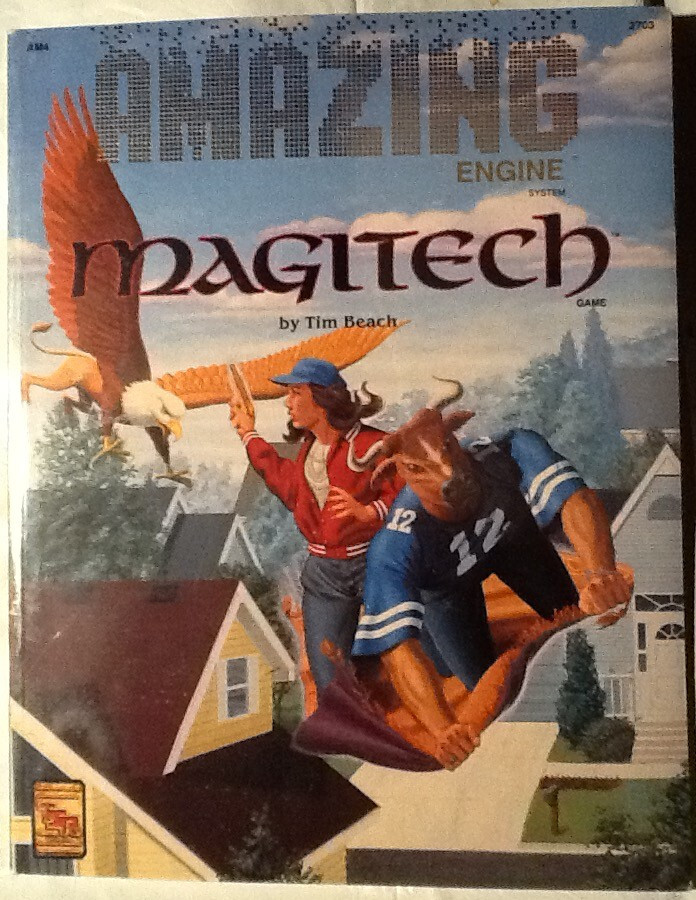 Amazing Engine RPG Magitech Softcover MINT Sealed TSR Alternate Earth