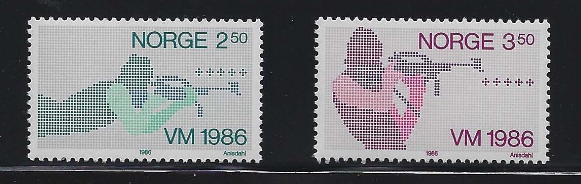 Norway 1986 NK 988-89 SG 977-78 MNH Sports