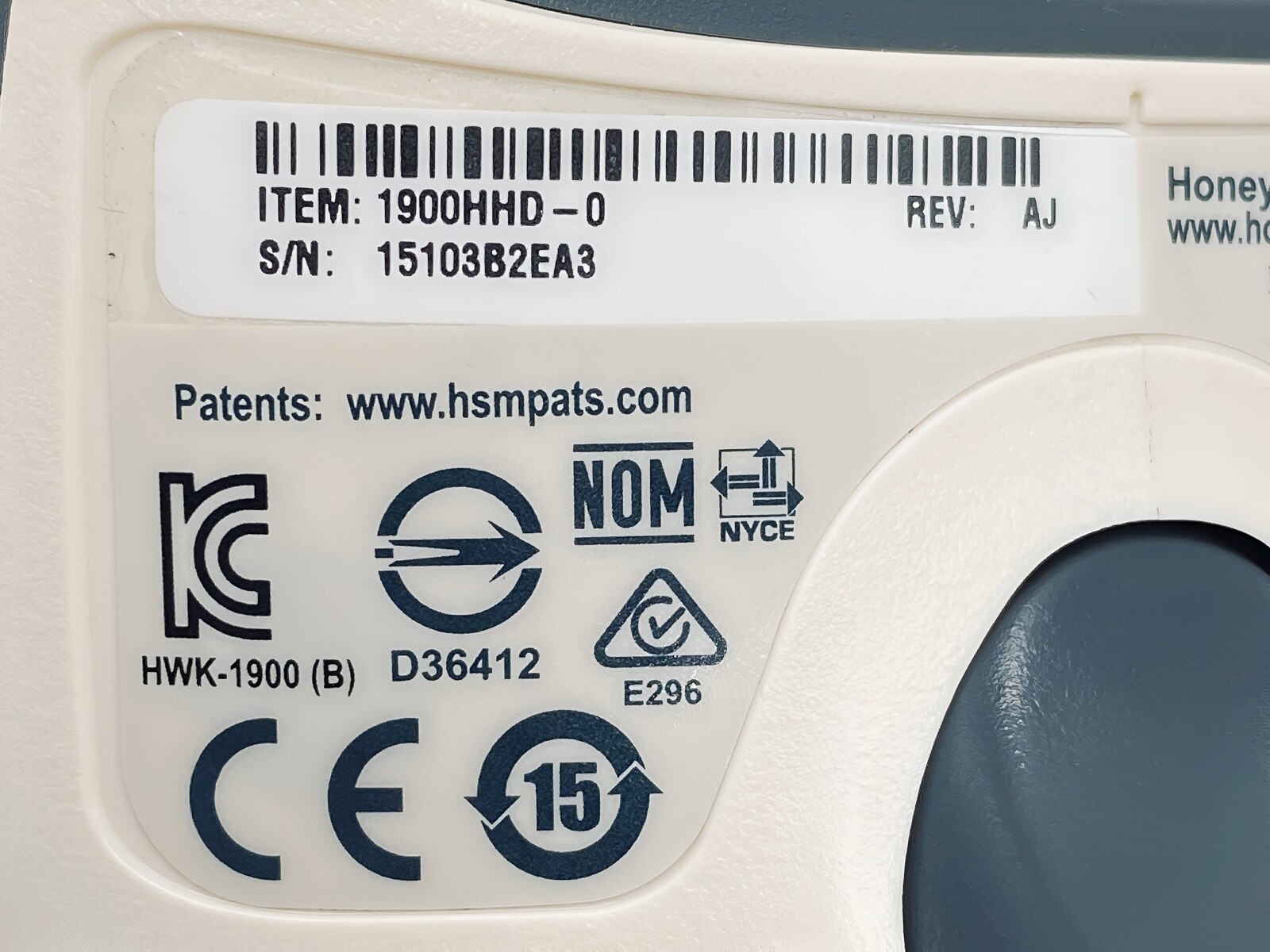 Honeywell Xenon 1900 Wired Barcode Scanner Reader 1900HHD-0 w/USB Cable GRADE A!