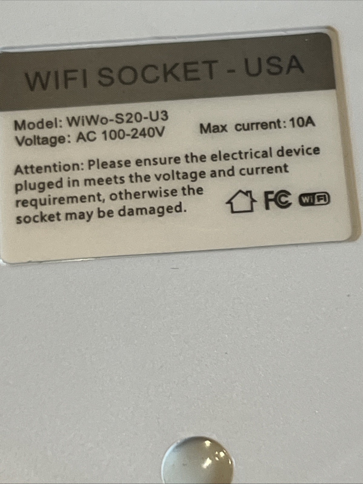 Orvibo WiFi Smart Socket S20-U3