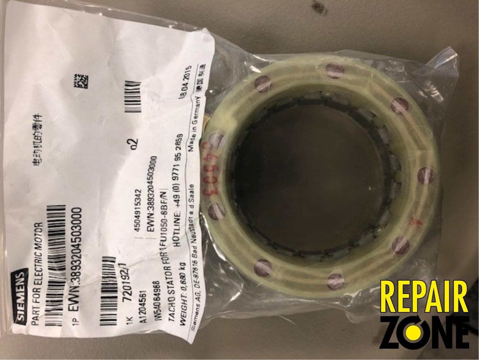 3893204503000 SIEMENS MRO OUTLET NEW *LIQUIDATION* TACHO STATOR FOR 1FU1050-6BF