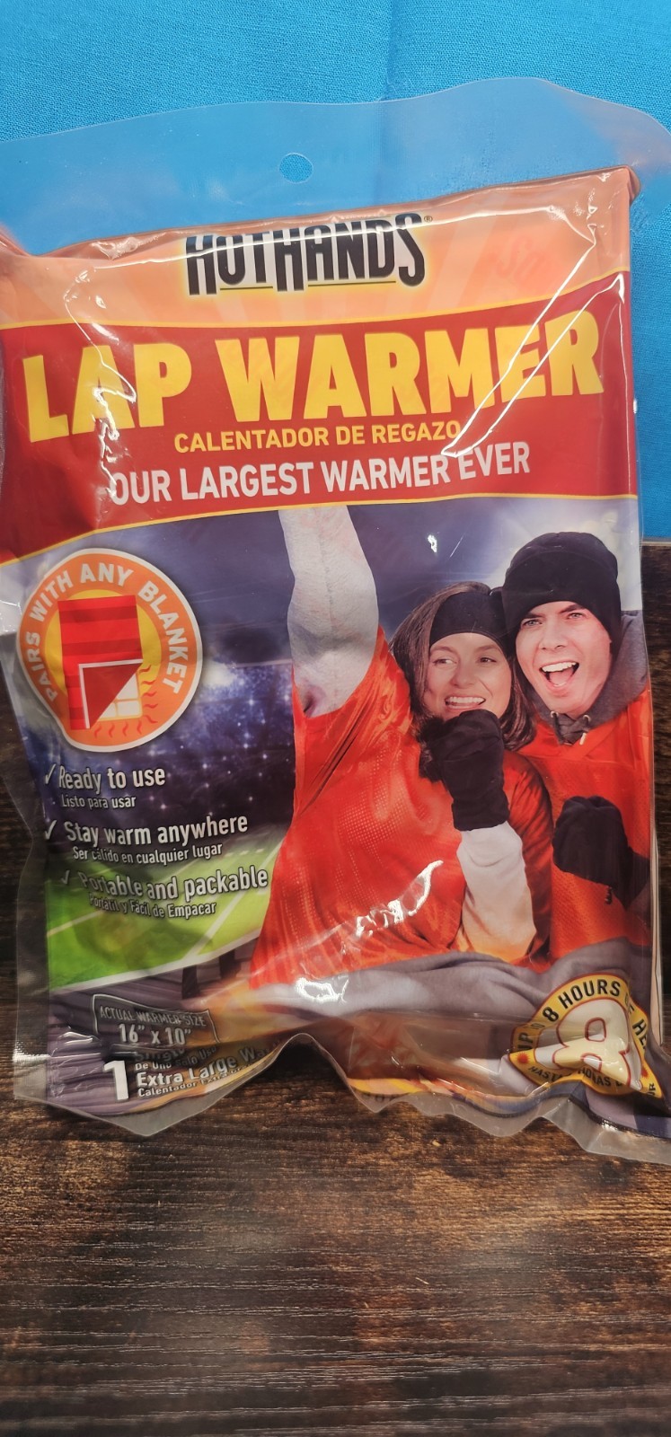 Hot Hands Lap Warmer 16" X 10" - Up to 8 Hours of Long Lasting Heat 1 Count New