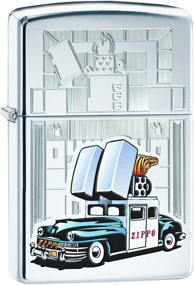Zippo Car And Building High Polish Chrome 28507