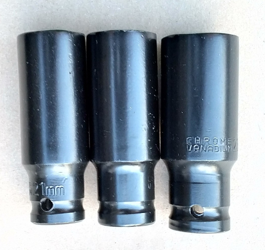 3Psc Impact Socket, 21 - 23mm