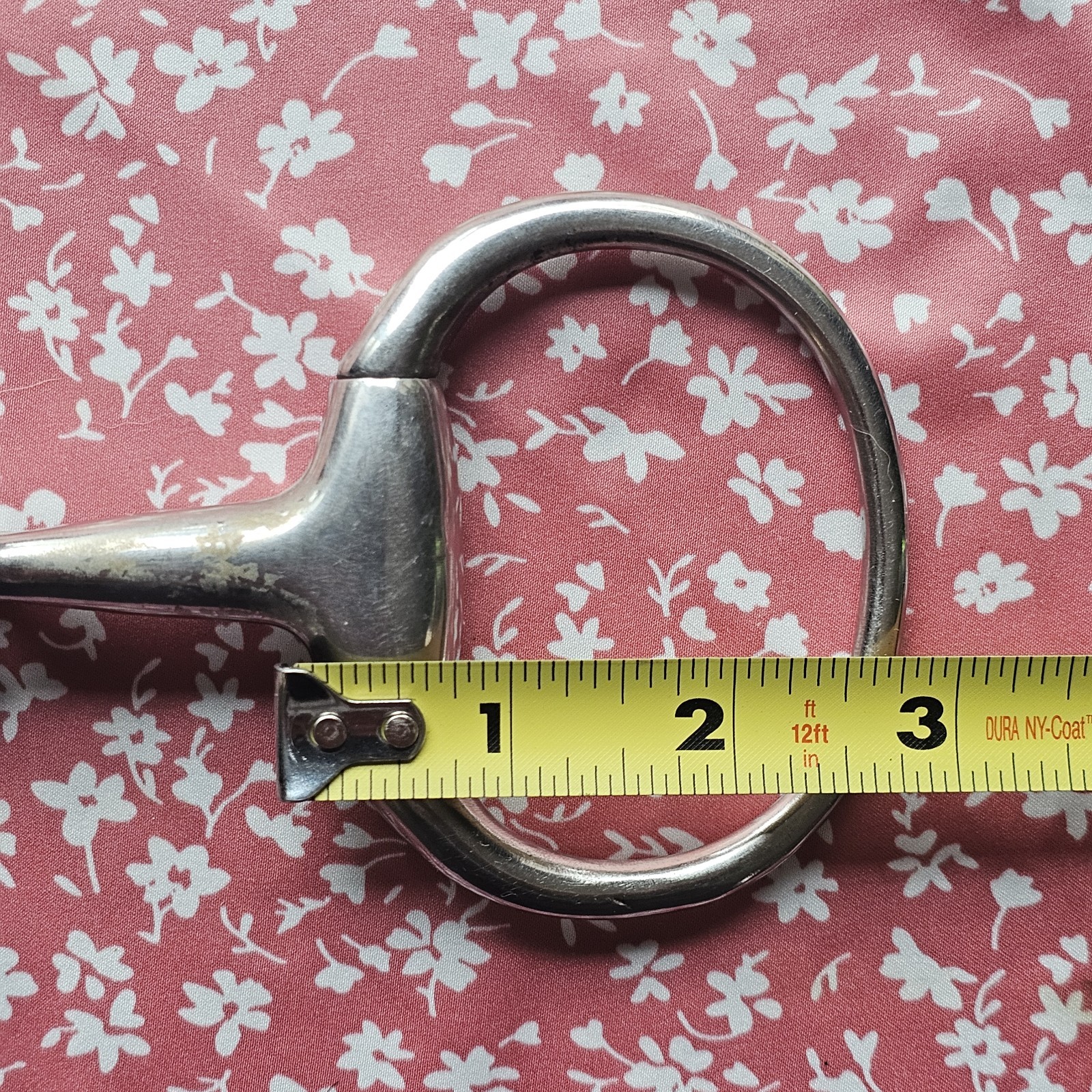 USED French Link Eggbutt Horse Snaffle Bit 5.25"