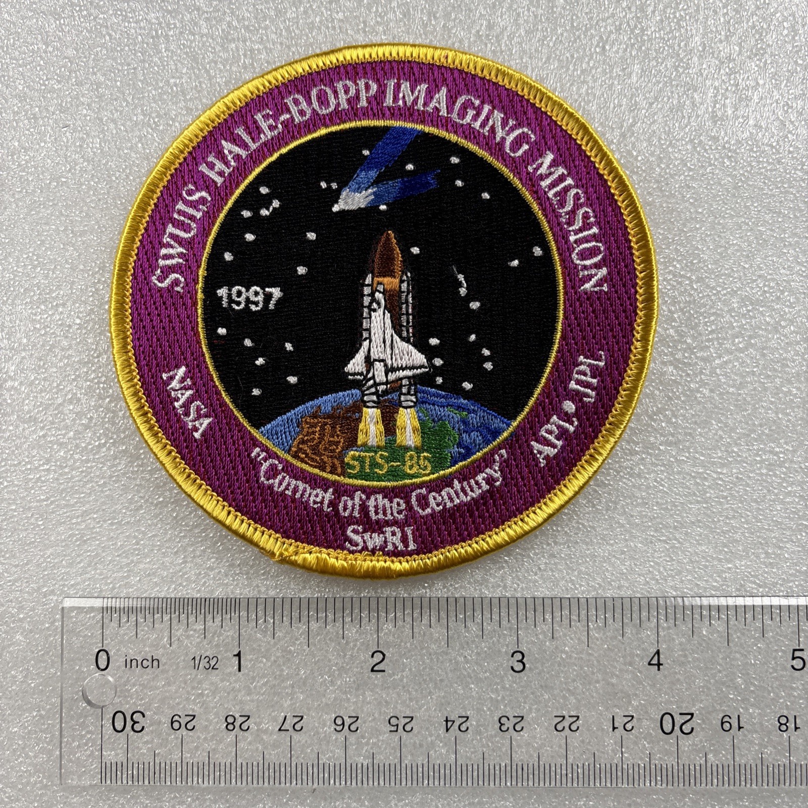 NASA STS-85 SWUIS Hale-Bopp Imaging Mission patch