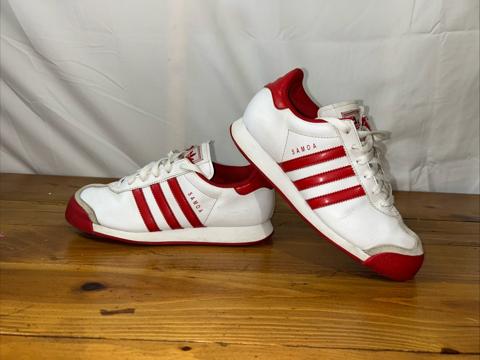 Adidas Samoa White Red Size 5.5 - ART 21250
