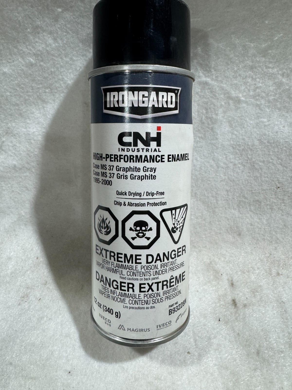 IRONGARD CNH CaseMS 37 Graphite Gray,Gris Graphite Spray Paint 12Oz. Spray Paint