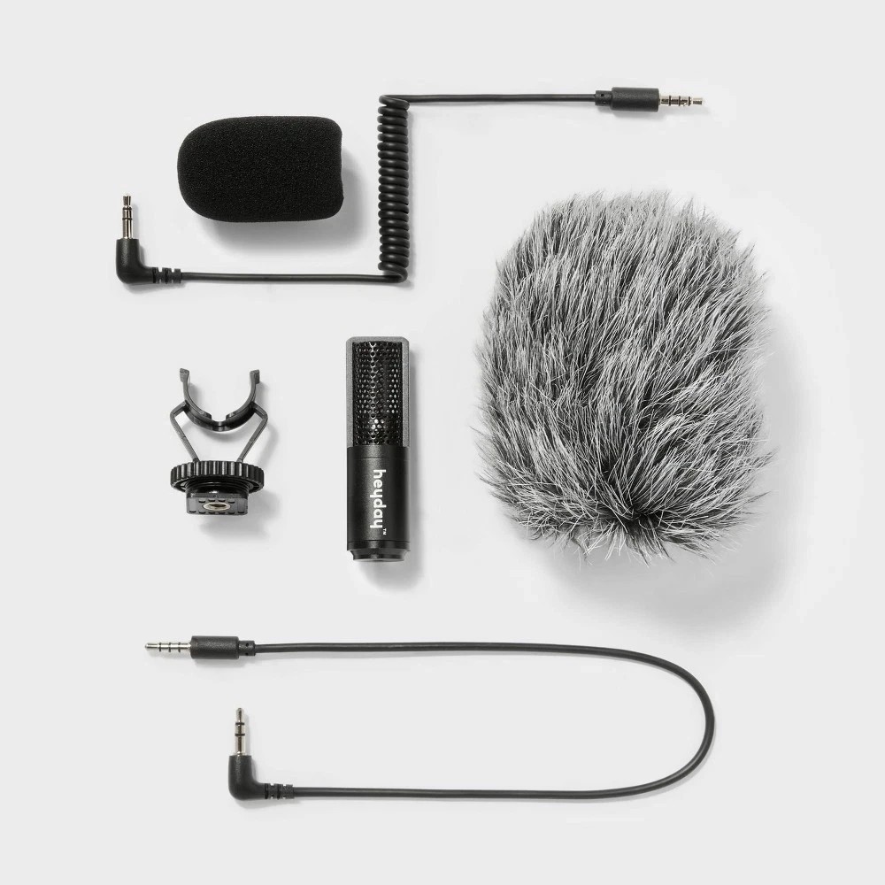 Heyday Cardioid Microphone Lavalier Condenser Black 3.5mm Jack Omnidirectional