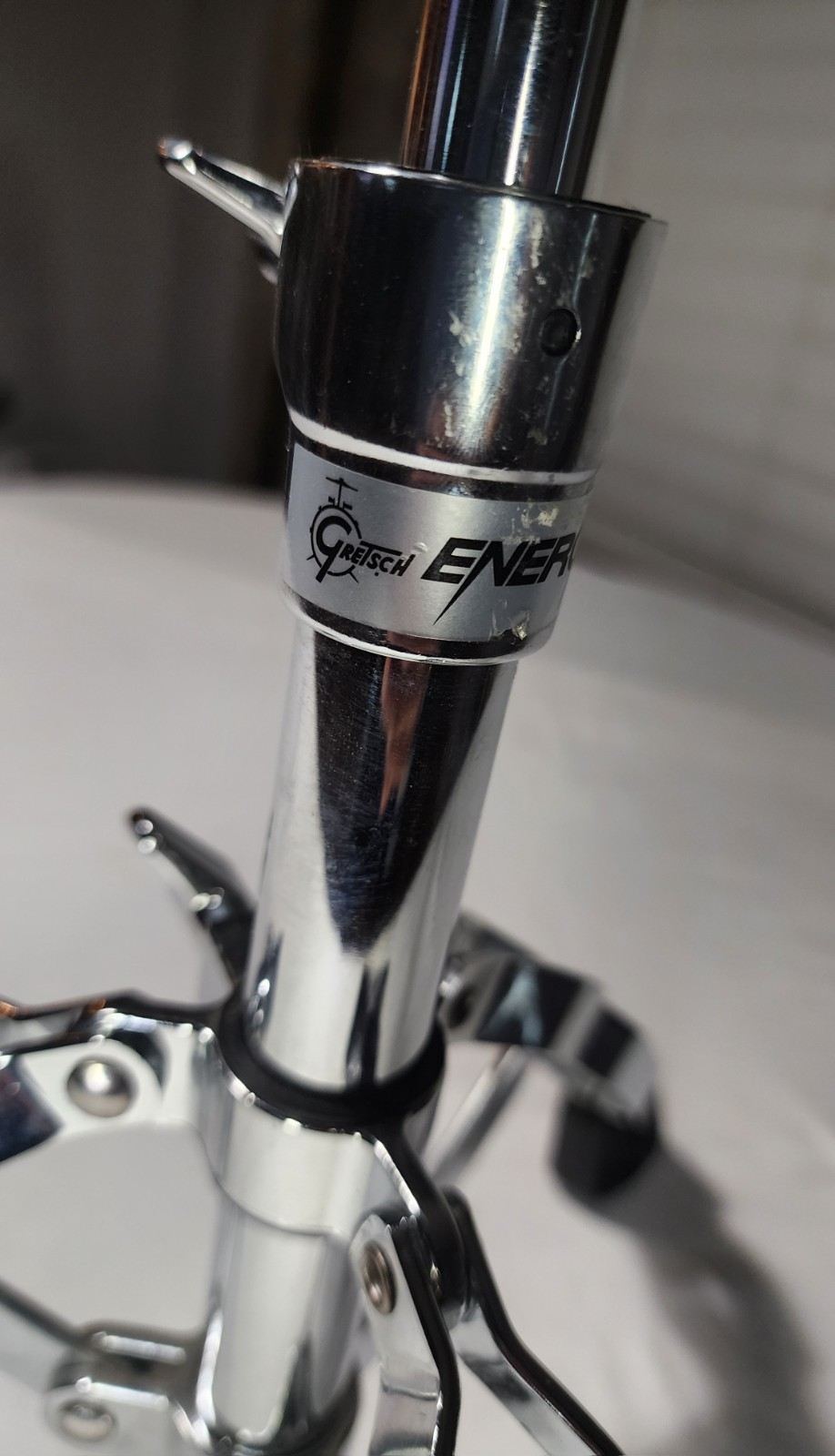 GRETSCH - CHROME Adjustable Snare Drum Stand Excellent Condition NICE