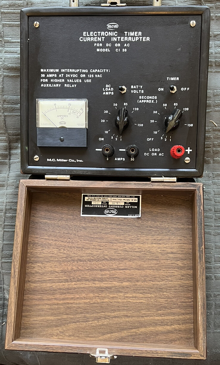 MCM M.C. Miller Co. Inc. Current Interrupter CI-30 AC/DC Electronic Timer