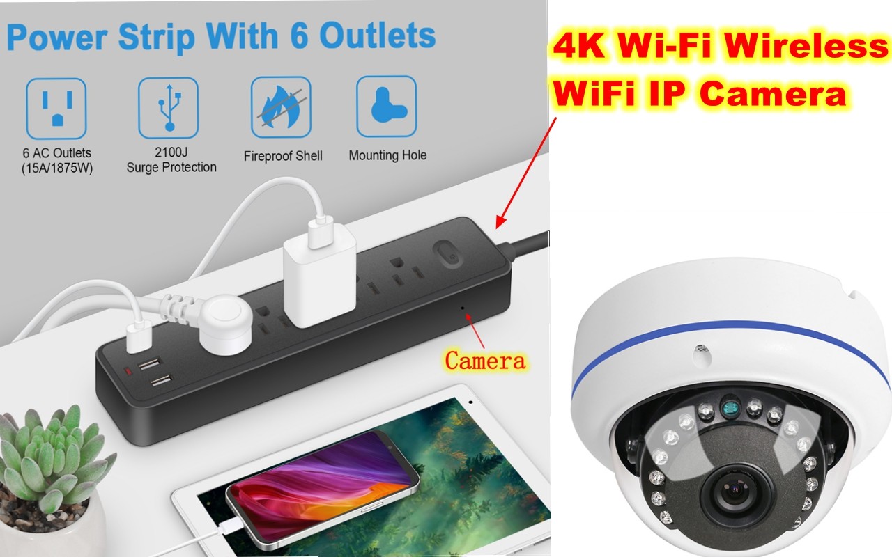 128GB HD 4K Wifi Wireless IP Camera DIY Home Security Camera Surveillance Cam