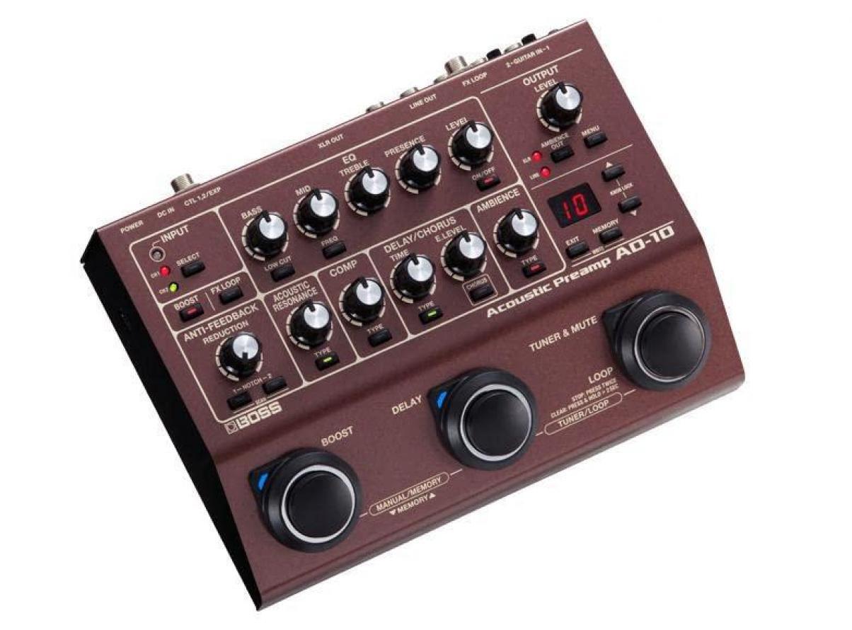 Boss AD-10 Acoustic Preamp Processor Effects Pedal New in Box