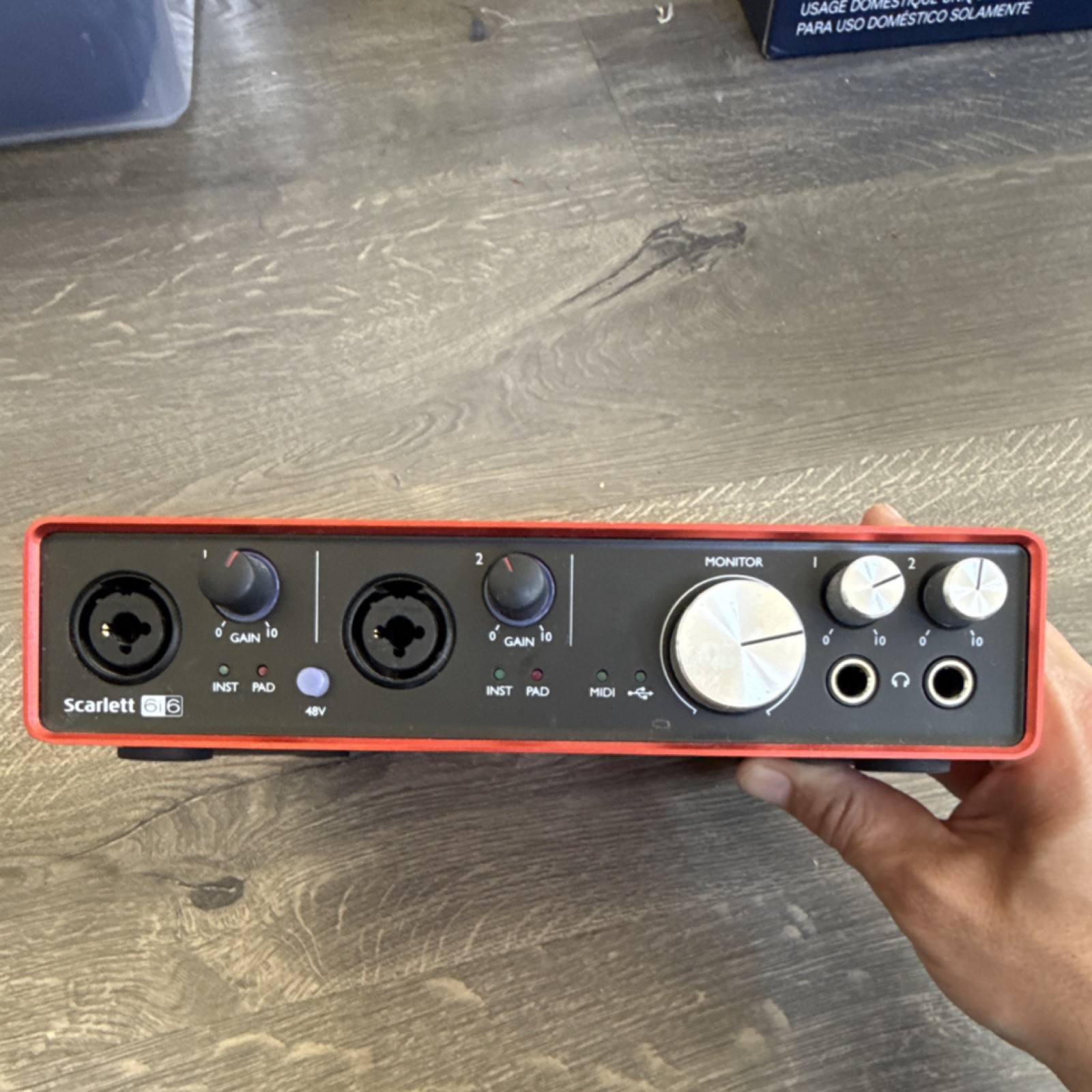 Focusrite Scarlett 6i6 USB Audio Interface, 4 Line Inputs, MIDI, PC/Mac