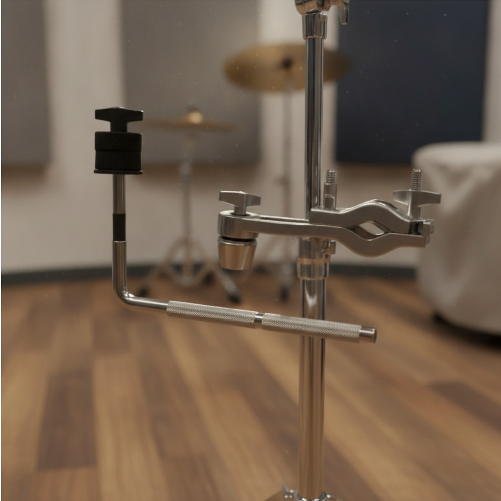Drum Hardware Extension Clamp Sturdy Percussion Holder Space-Saving for