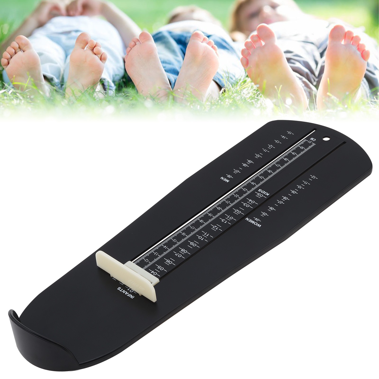 Foot Length Measuring Instrument, US Standard Shoe Size Gauge Fits Whole Family