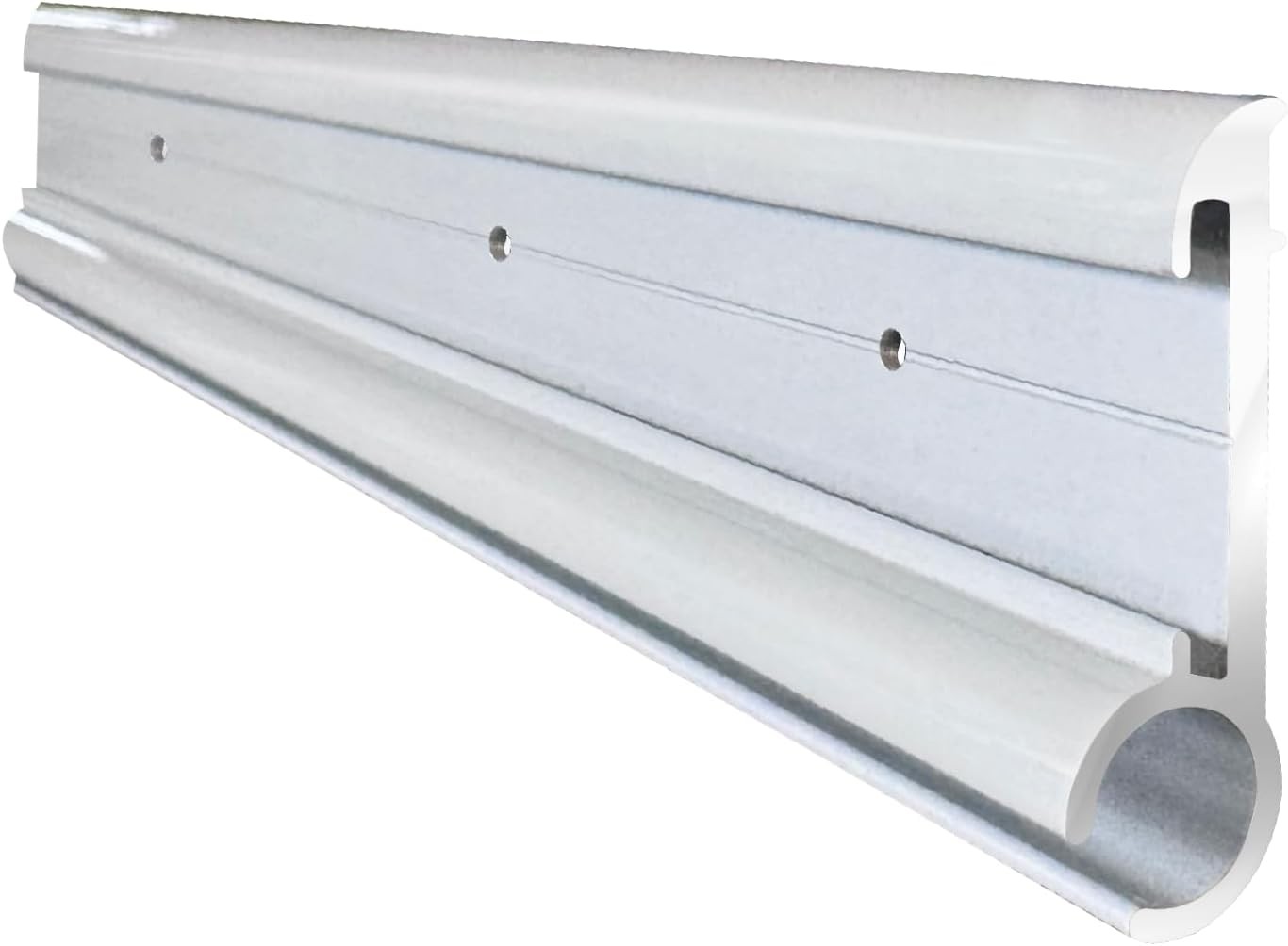 Dulepax RV Awning Trim, Aluminum RV Insert Roof Trim, 51" Length White Camper Tr