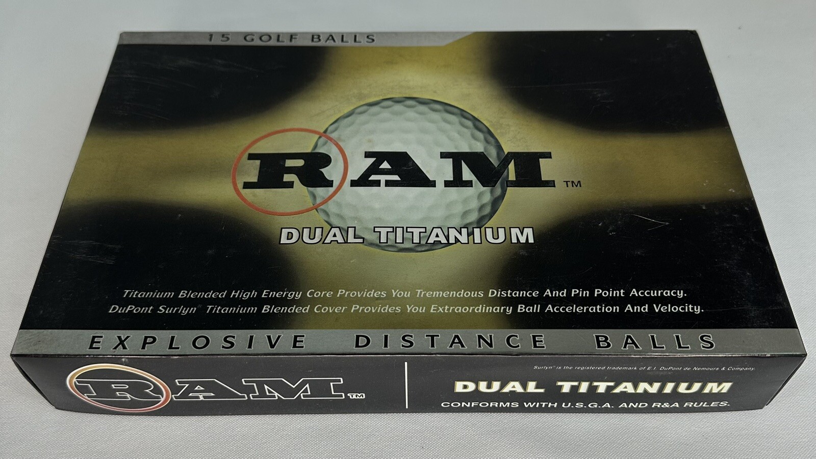 RAM Dual Titanium Explosive Distance Balls 9 Golf Balls
