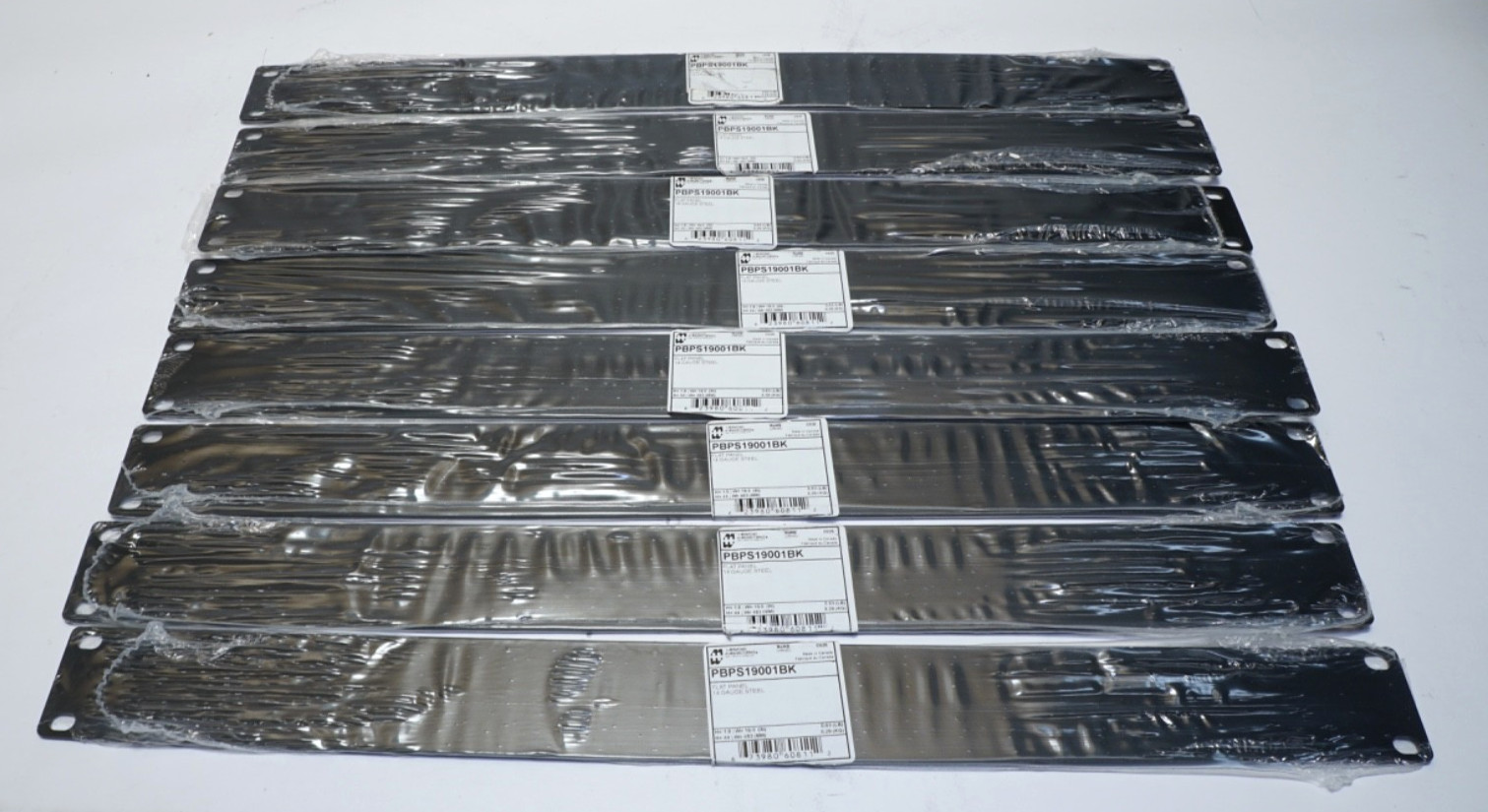 New Lot of 8 Hammond Flat Panel Steel 14 Gauge PBPS19001BK2 Ships FREE